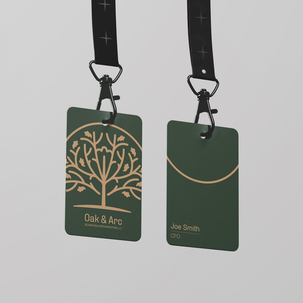 Oak & Arc Business Cards