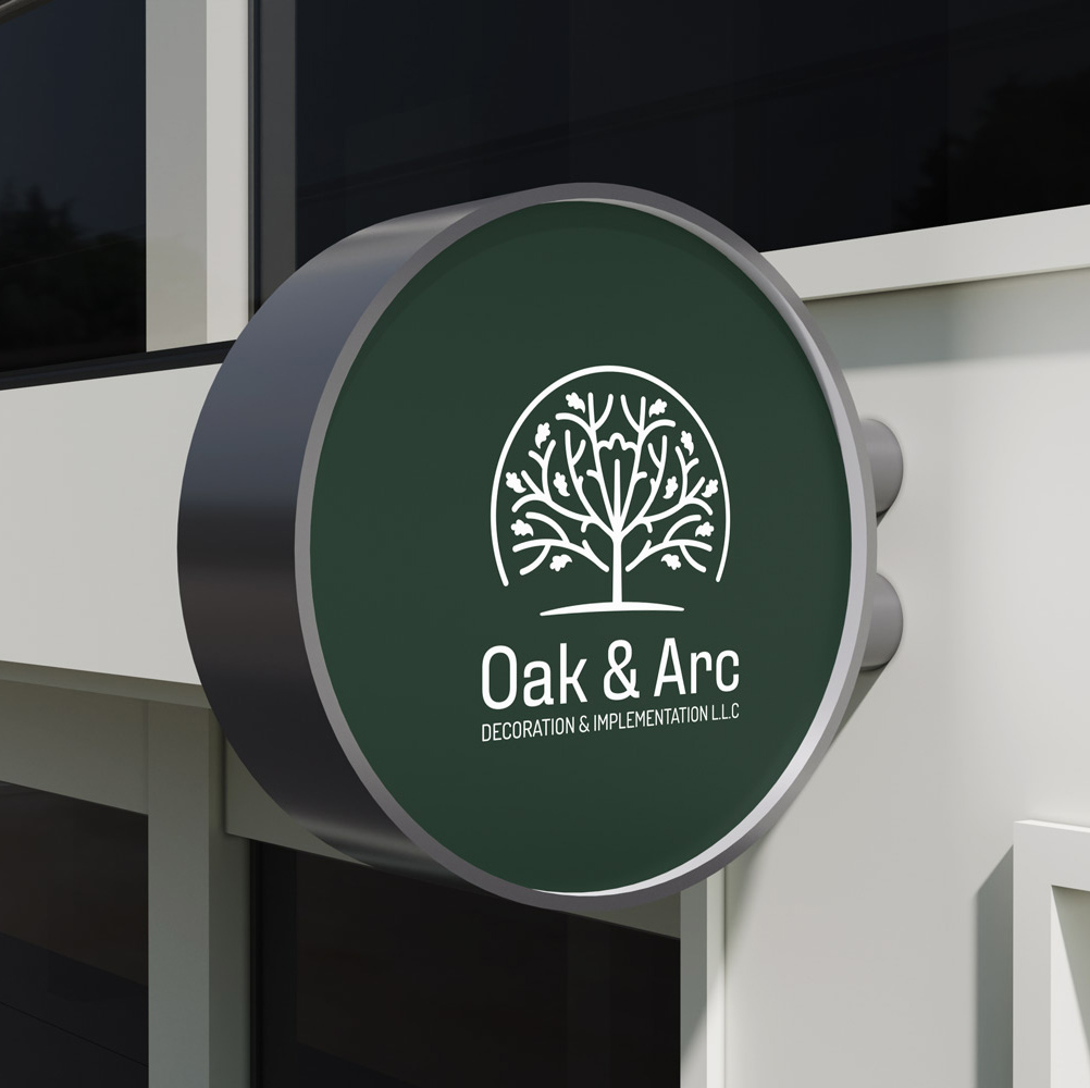 Oak & Arc Signage