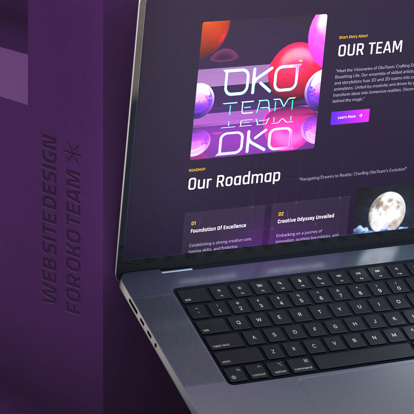 OKO Team Website Mockup