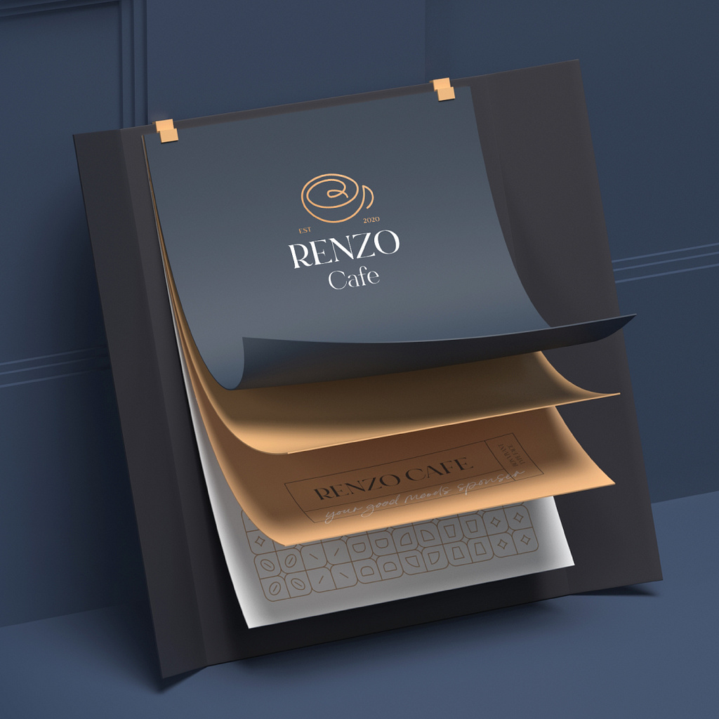 Renzo Cafe Brand Applications